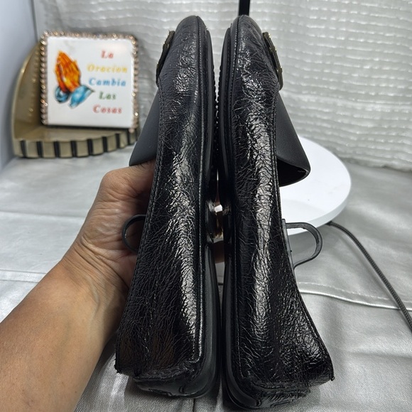 (Q7) MICHAEL KORS women's leather ballet flats, size 9M with Gold Accents - Picture 9 of 13